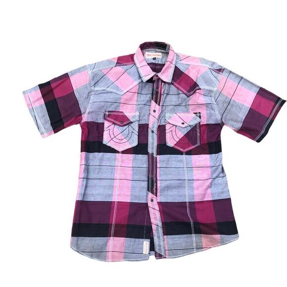 True Religion Shirt XXXL Patterned Button Up T Shirt - Picture 5 of 15